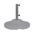 Us Weight Fillable 120lb Capacity Free Standing Umbrella Base, Grey, Commercial FUB120GE